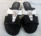 NEW Womens SOFT STYLE HUSH PUPPIES Slides Mules Sandals 6.5 TAN BLACK
