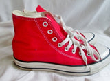 CONVERSE ALL STAR Chucks Hi-Top Sneaker Trainer Athletic Shoe RED Mens 8 Women 10