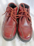 Mens SAO 6307 Leather Chukka Desert Boots Shoes Loafers BURGUNDY BROWN 7
