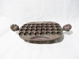 Handmade Carved Wood AFRICAN HEAD FACE Jewelry Box Mancala Art Tray Trinket