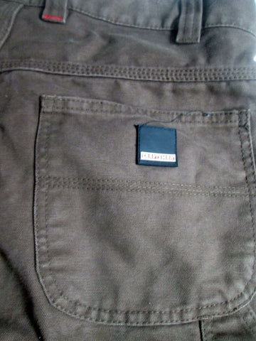 MENS CRAFTSMAN Dungaree Fit Pants Jeans Work Outdoor BROWN 36 X 29 Carpenter