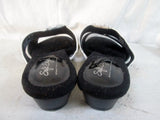 NEW Womens SOFT STYLE HUSH PUPPIES Slides Mules Sandals 6.5 TAN BLACK
