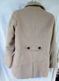 E Hyphen World Gallery Wool jacket coat Peacoat CHESTNUT BROWN S