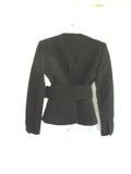 NEW NWT CELINE BELT BELTED FLARED coat jacket blazer 38 BLACK