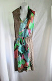 NEW DRIES VAN NOTEN Silk Dress 36 / 4 BIRD PARROT MACAW Multi-Color