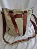 MACLAREN diaper changing canvas leather carryall leather TAN KHAKI