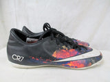 NIKE CR7 Soccer Sneakers Athletic Shoes Trainers 7.5 BLACK MERCURIAL Womens