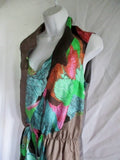 NEW DRIES VAN NOTEN Silk Dress 36 / 4 BIRD PARROT MACAW Multi-Color
