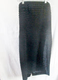 WOMENS CARMEN MARC VALVO Dress Sleeveless Gown 12 BLACK Pleated SHIMMER