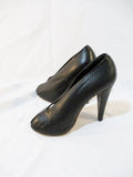 NEW CELINE PARIS ITALY Open Toe 105 Shoe Slide Mule 36 / 6 BLACK Womens