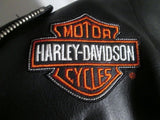 Youth HARLEY DAVIDSON MOTORCYCLES Vegan Leather Jacket BLACK 4 Moto Biker Riding