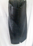 WOMENS CARMEN MARC VALVO Dress Sleeveless Gown 12 BLACK Pleated SHIMMER