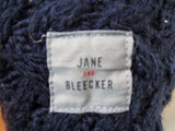 Womens JANE AND BLEECKER  SLIPPER SOCKS KNIT Booties BLUE