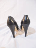 NEW CELINE PARIS ITALY Open Toe 105 Shoe Slide Mule 36 / 6 BLACK Womens