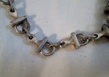 Signed 925 STERLING SILVER Bracelet Hinged Jewelry HARNESS Steampunk Pacifier