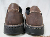 Mens WOLVERINE DURASHOCKS NATHAN Leather Walking Shoes Mocs BROWN 11.5