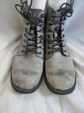 Mens CALVIN KLEIN JEANS HEWITT 2 Leather Chukka BOOTS Shoes GRAY 9.5 Combat