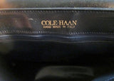 Vintage COLE HAAN Handmade ITALY Envelope Leather Flap bag Shoulder Purse BLACK Crossbody