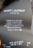 NEW NWT SAINT LAURENT PARIS CASHMERE Sweater Elbow Patch S GRAY Womens