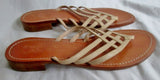 Womens IL Sandalo Italia Palm Beach Sandals Thong Slides LEATHER 8.5 39 Shoes
