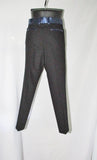 NEW NWT CELINE Set TWISTED WOOL Pant Suit 36 / 38 S BLACK BLUE FORMAL SILK