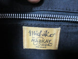 MICHIKO FOR MARKAY woven shoulder bag messenger crossbody purse satchel BLACK S
