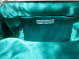 APT. 9 SEQUIN Handbag Evening Clutch Bag Vegan Purse AQUA BLUE Glam