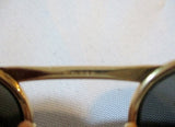 Vintage 12K GF 6 1/4 Pilot Aviator GOLD Filled Sunglasses Wrap Mens Womens