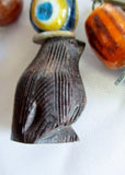 Handmade SAFETY PIN BROOCH Bead Art  PENGUIN BIRD HORSE COLORFUL