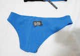 NWT NEW LISA MARIE FERNANDEZ Bikini Swimsuit 3 BATHING SUIT BLACK BLUE
