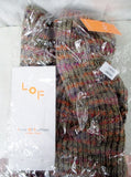 NEW NIP Womens LOF LOVE OF FASHION Infinity NECK SCARF ORANGE Multi Knit