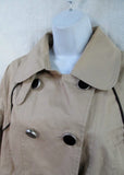 Womens SOIA & KYO Mushroom TRENCH COAT Jacket G L Belt MUSHROOM BEIGE BROWN