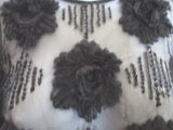 DRIES VAN NOTEN Silk ROSE Mesh Lace Floral Blouse Top Shirt 38 BLACK