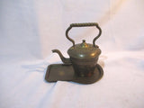 Rustic ISRAEL COPPER BRASS SAMOVAR TEA KETTLE TEAPOT Tray