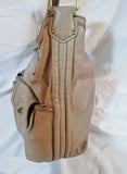 MARC JACOBS Leather Shoulder Bag Handbag Satchel BROWN Tote PURSE Pockets Hobo