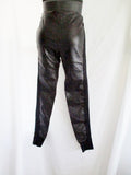 NWT THE ROW LEATHER Skinny Trouser Moto PANTS BLACK M Womens Luxury