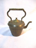 Rustic ISRAEL COPPER BRASS SAMOVAR TEA KETTLE TEAPOT Tray