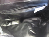 REEM genuine leather hobo crossbody purse bag FRINGE TASSEL BLACK Boho Indie