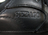 Kids Boys Youth Junior SEBAGO 4 Eye Leather Loafer Chukka Boot Shoe 1 BLACK