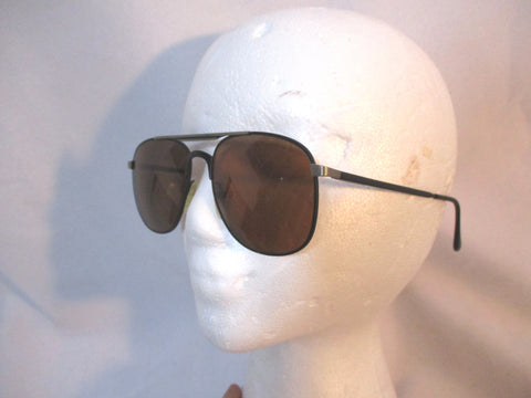 Vintage ACTION OPTICS Pilot Aviator Sunglasses BROWN Serengeti