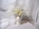 WHITTALL & SHON BENGALINE Church HAT CAP Festival CREME WHITE Wedding