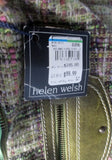 NEW NWT HELEN WELSH ITALY leather woven shoulder bag Satchel GREEN MOSS Loop