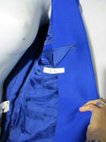 NEW NWT CELINE ITALY Set Pleated Pant Suit 36 / 4 ROYAL BLUE Formal