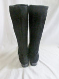 Womens LA CANADIENNE 22248 Suede Leather Tall BOOT Shoe Waterproof BLACK 9.5