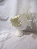 WHITTALL & SHON BENGALINE Church HAT CAP Festival CREME WHITE Wedding