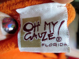 Womens OH MY GAUZE Florida 2 Pc Suit Set Pants Blazer Jacket XL ORANGE