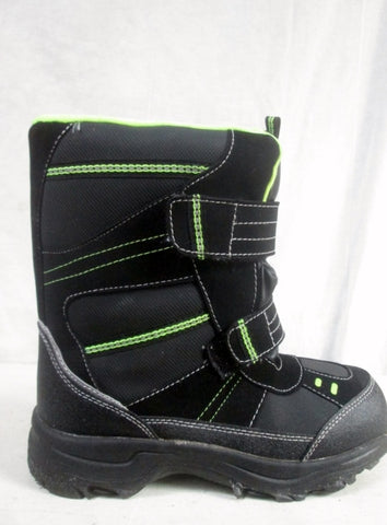 Boys Girls ARCTIC Insulated Waterproof Rain Snow Boots Winter BLACK 5 Kids YELLOW