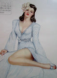 Vintage 1940s Alberto Vargas COVER GIRL Pinup Girl ART Print MISS MARCH Pin-Up