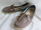 Womens TIMBERLAND 62339 Leather BENIN BOAT SHOE Moccasins Mocs Slip on Brown 9