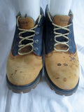 Mens TIMBERLAND 13023 Leather DENIM HIKING Campsite Boots Trek Hike BROWN 9.5 Shoes